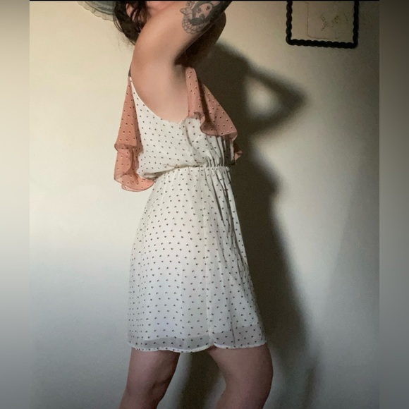 Polka Dot Heart Ruffle Dress - Picture 3 of 6